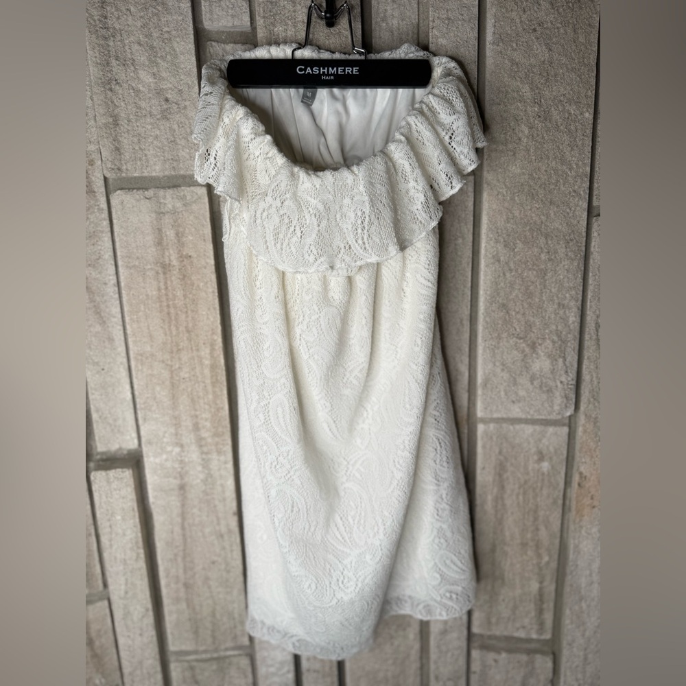 Cream- Size Medium- tube dress.